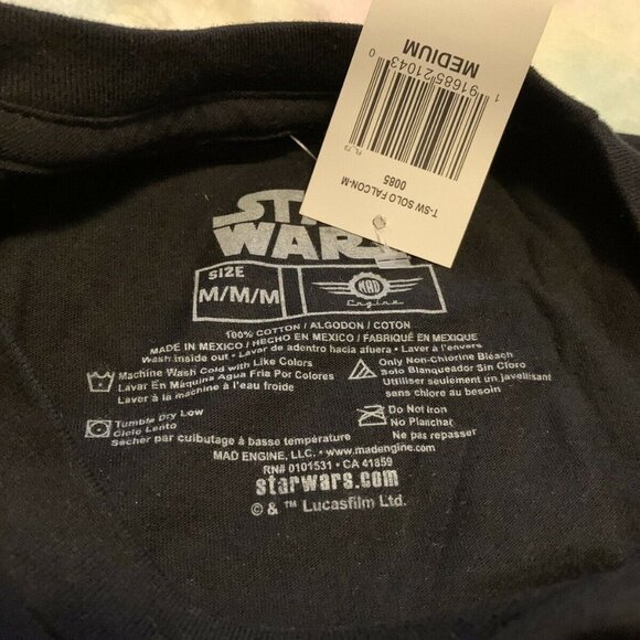 NEW Licensed Mad Engine STAR WARS SOLO Graphic Tee - Picture 4 of 4